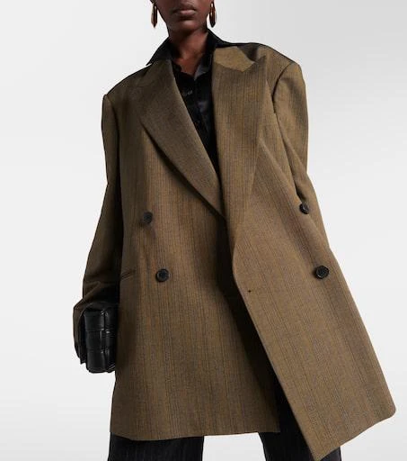 Dries Van Noten Double-breasted cotton-blend blazer 4