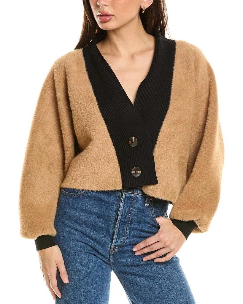 Rain + Rose Fuzzy Eyelash Cardigan 1