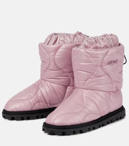 Miu Miu Logo snow boots 5