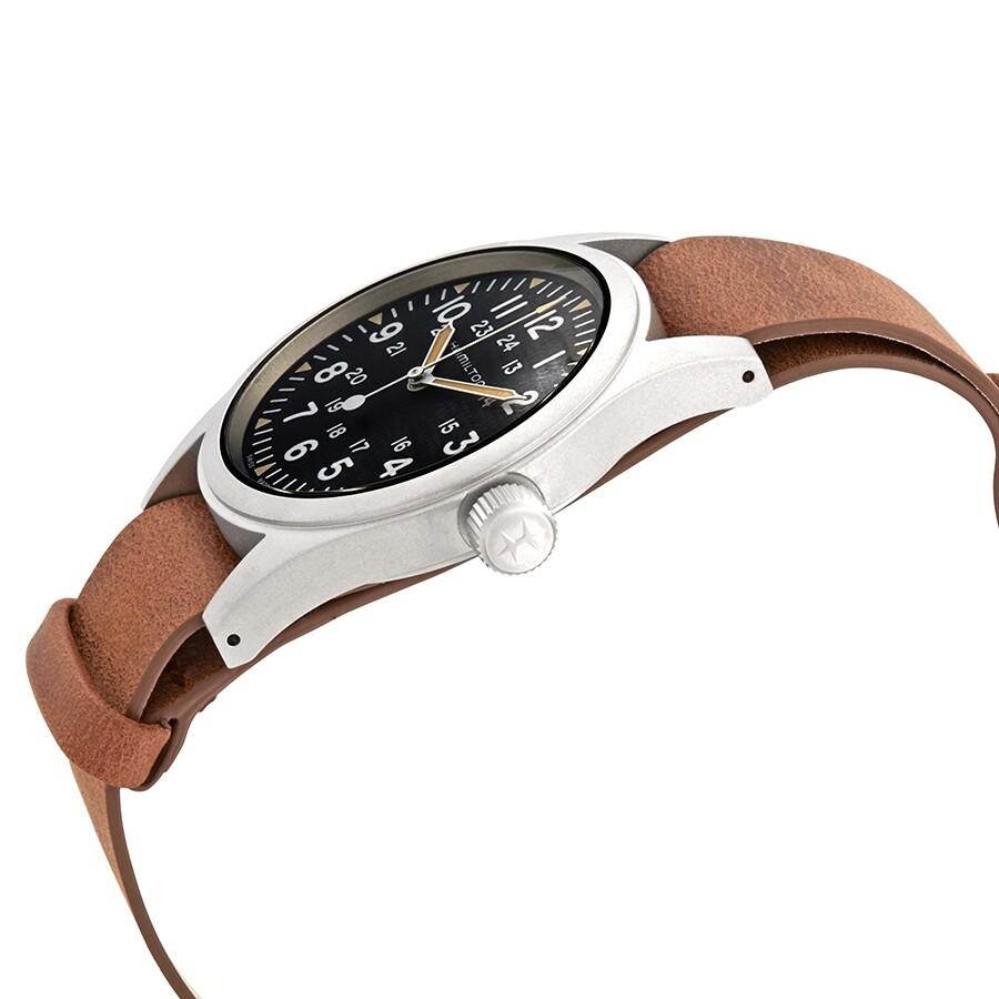 Hamilton Khaki Field Hand Wind Black Dial Men
s Watch H69439531