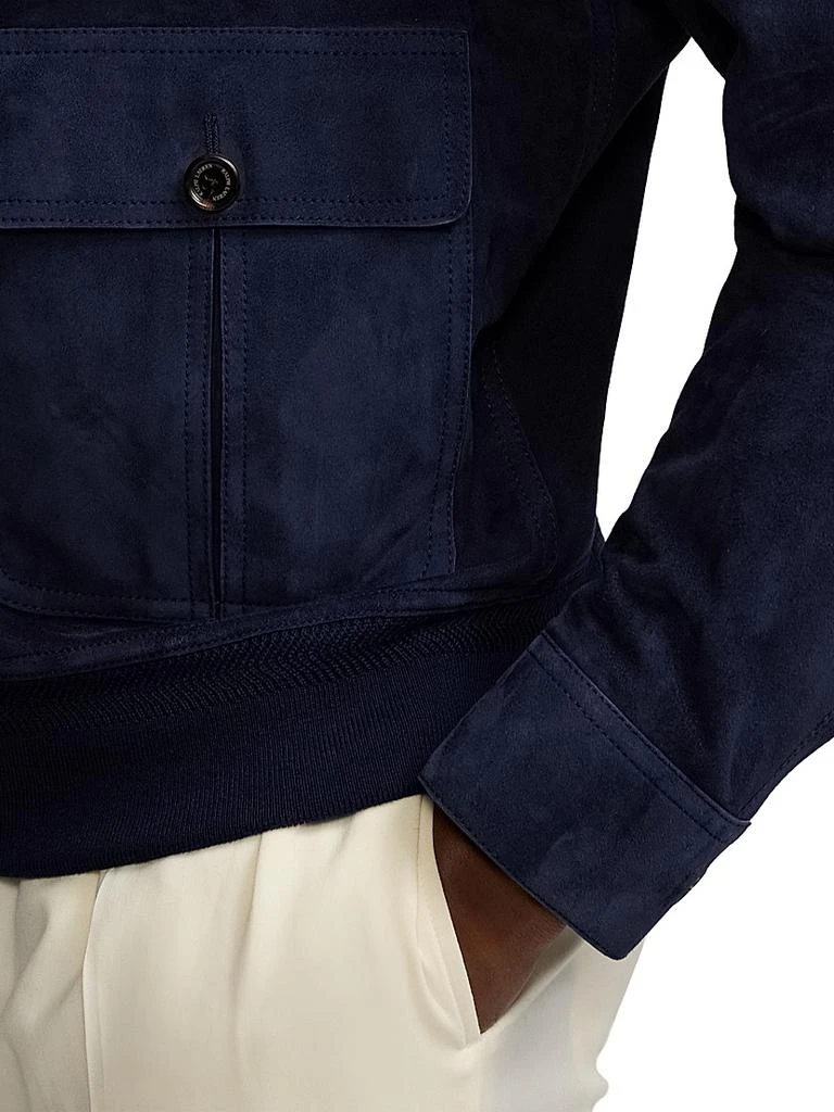 Ralph Lauren Calloway Suede Bomber Jacket 7