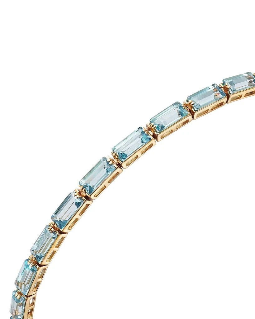 Bloomingdale
s Swiss Blue Topaz Bangle Bracelet in 14K Yellow Gold 3