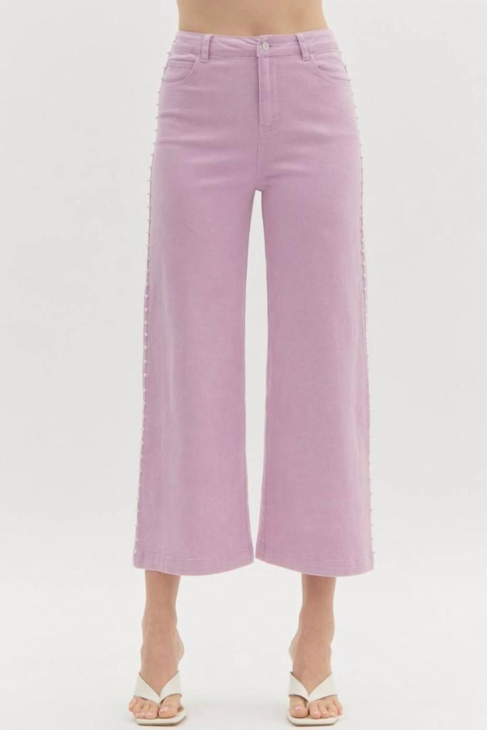 entro Entro - Dripping Pearl Denim Pants