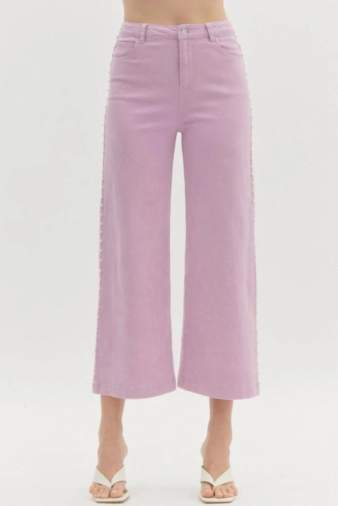 entro Entro - Dripping Pearl Denim Pants 1