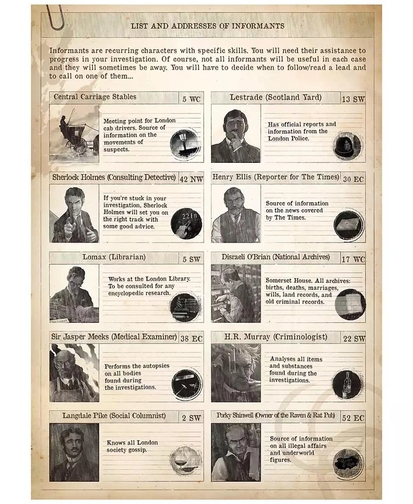 Space Cowboys Sherlock Holmes Consulting Detective - The Baker Street Irregulars Puzzle Set 4