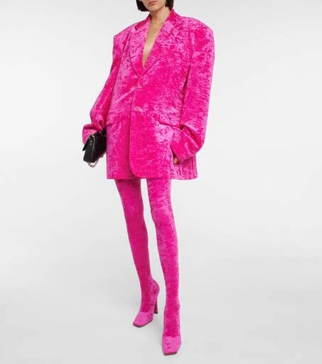 Vetements Velvet over-the-knee boots 2