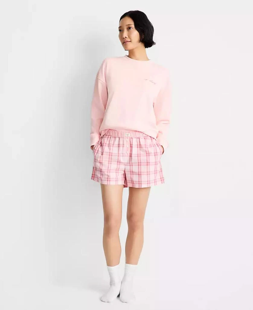 State of Day Women
s Rest Plaid Poplin Pajama Boxer Shorts, Macy
s Exclusive 8