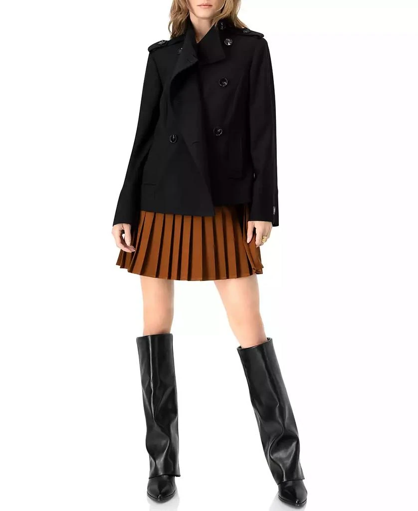 Ivonne Women
s High Neck Military Style Coat 5