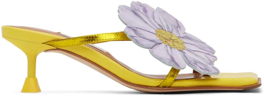 MIISTA Yellow Lourdes Heeled Sandals 1