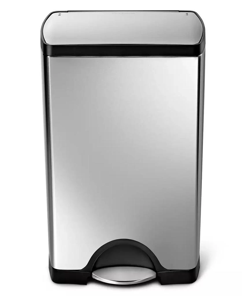 simplehuman 38-Liter Deluxe Rectangular Step Trash Can 3