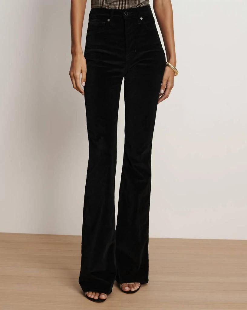 VERONICA BEARD Veronica Beard - Beverly Velvet Skinny Flare Pants 1
