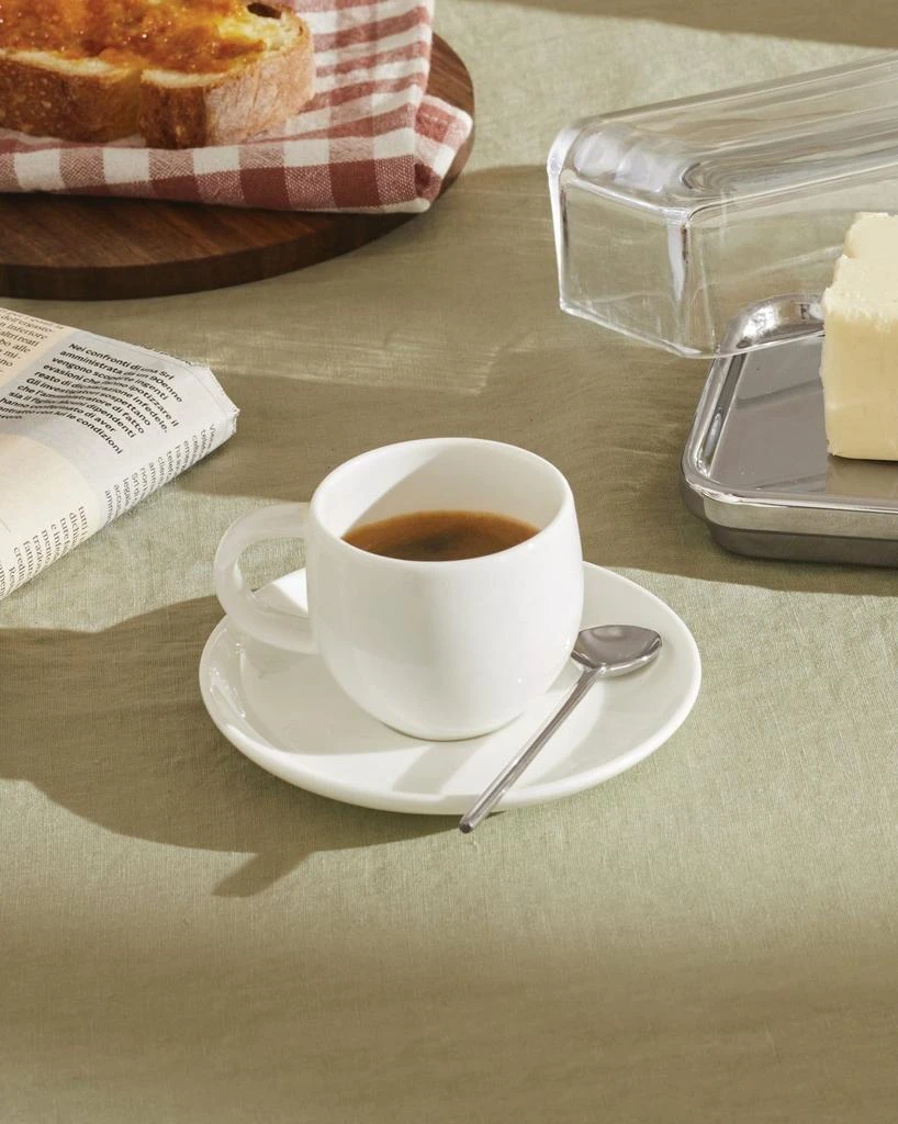 Alessi All Time Quattro Tazze Caffe Con Piattino 2