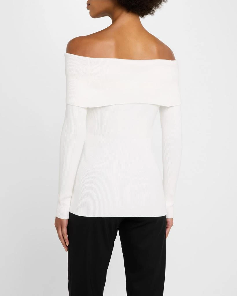 Tahari The Imani Ribbed Off-Shoulder Sweater 3