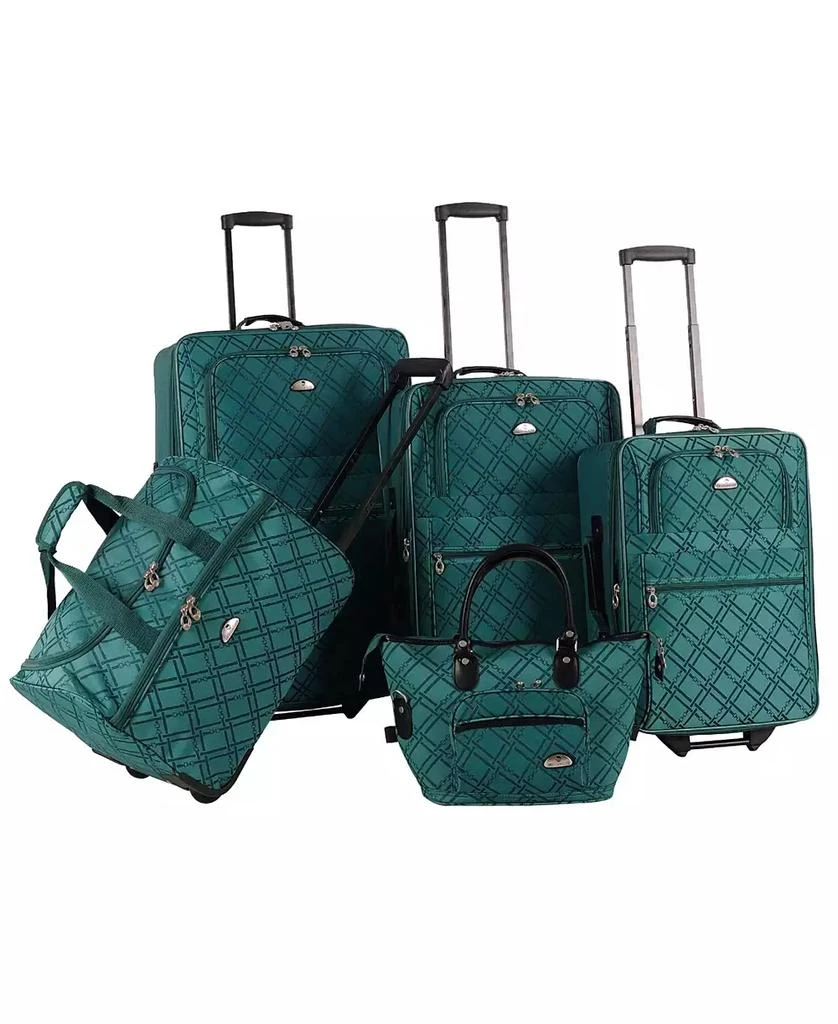 American Flyer Pemberly Buckles 5 Piece Luggage Set 6