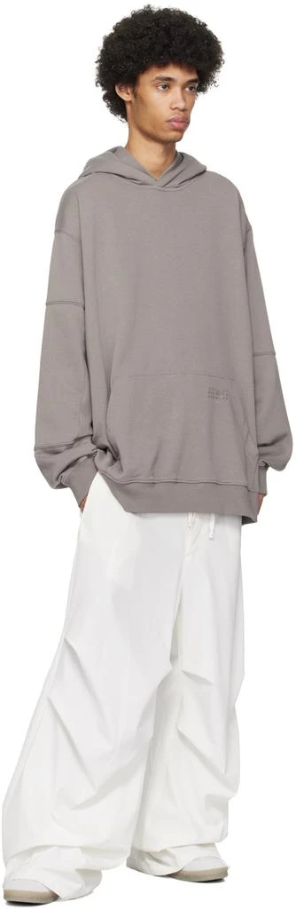 MM6 Maison Margiela Taupe Oversized Hoodie 4