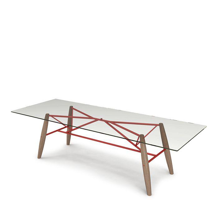 Huppé Huppe Connection 98" Glass Top Dining Table