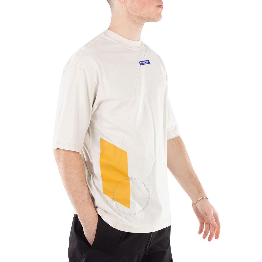A-COLD-WALL* Men's Beige Aspect Cotton T-Shirt
