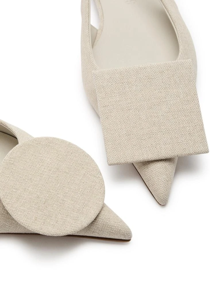 Jacquemus Les Slingbacks Duelo canvas slingback flats 3