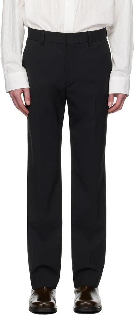 Solid Homme Black Essential Trousers 1