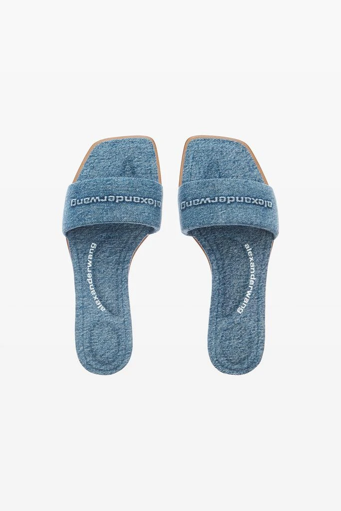 Alexander Wang Vy slide Sandal in Denim 5