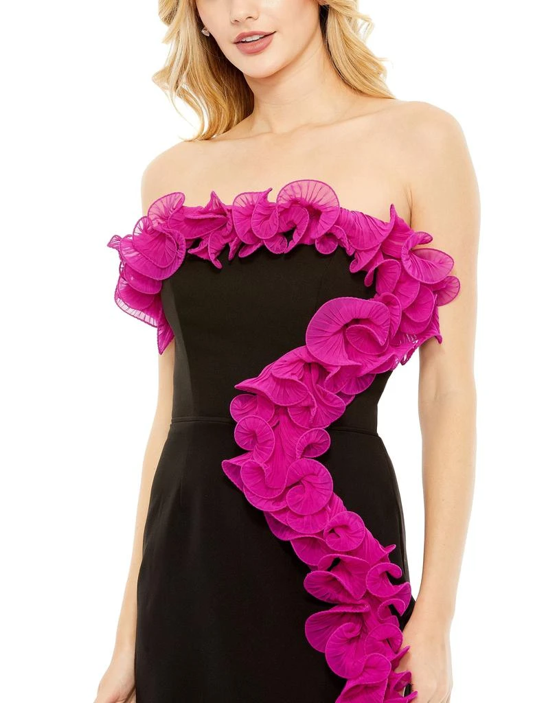 Ieena for Mac Duggal Strapless Ruffle Detail Mini Dress 3