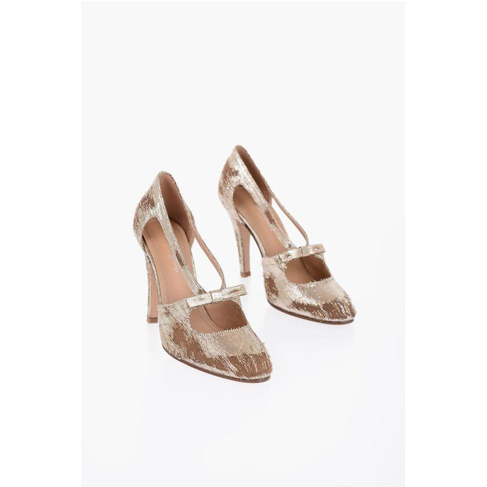 MAISON MARGIELA Vintage Effect Lurex Pumps With Women's Cut-out