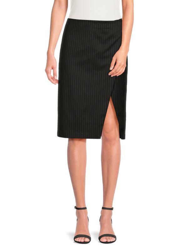 Alice + Olivia Striped Slit Skirt