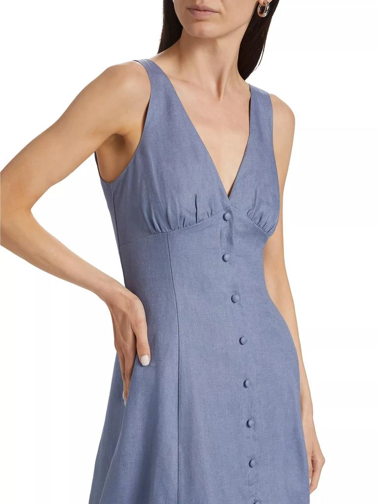 Reformation Sebastien Linen Midi-Dress 6