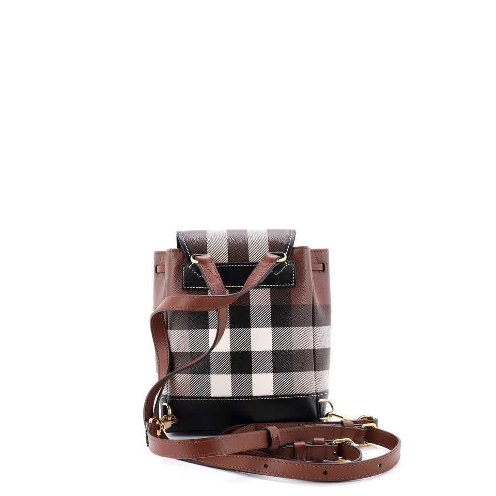 Burberry Flap Backpack House Check Coated Canvas Micro 3