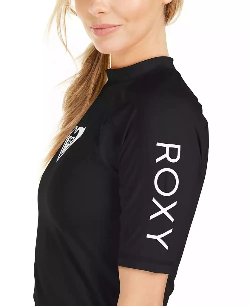 Roxy Juniors' Whole Hearted Short Sleeve Rash Guard 5