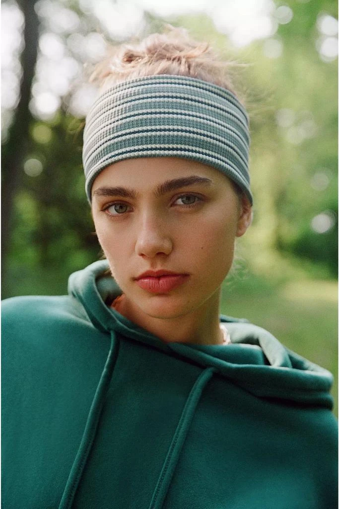 Urban Outfitters Textured Striped Wide Headwrap Headband 1