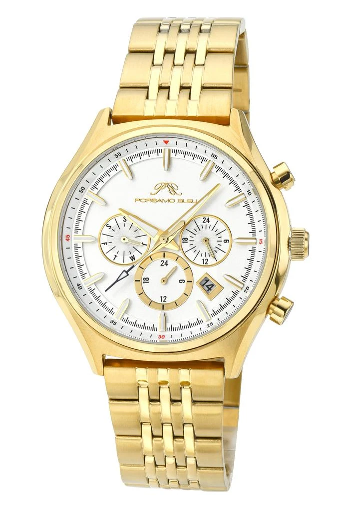 Porsamo Bleu Men's Charlie Multifunction Gold Tone Watch 1261ECHS 1