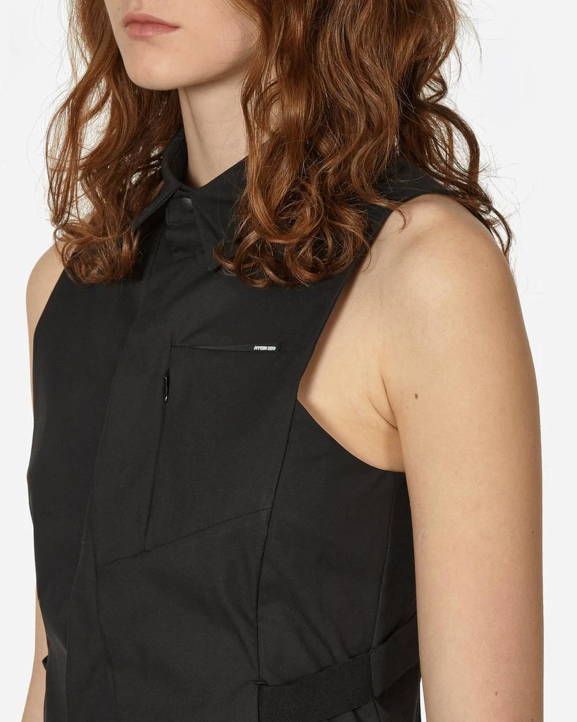 Hyein Seo Collared Sleeveless Shirt Black 5