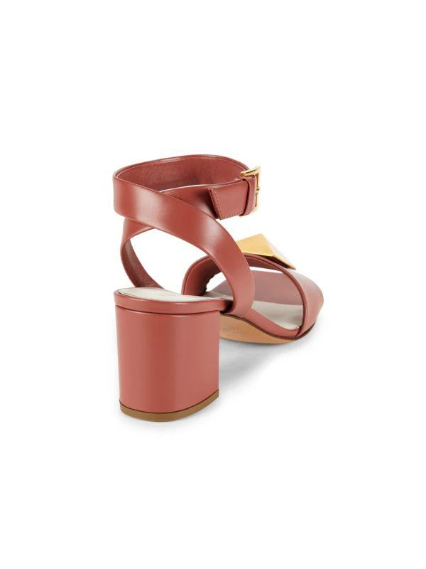 Valentino 63MM Rockstud Leather Ankle Loop Sandals 3