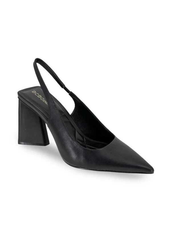 BCBG Trina Flare Heel Sling Back Pumps 2