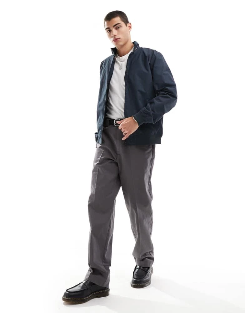 Brave Soul Brave Soul harrington jacket in navy 2