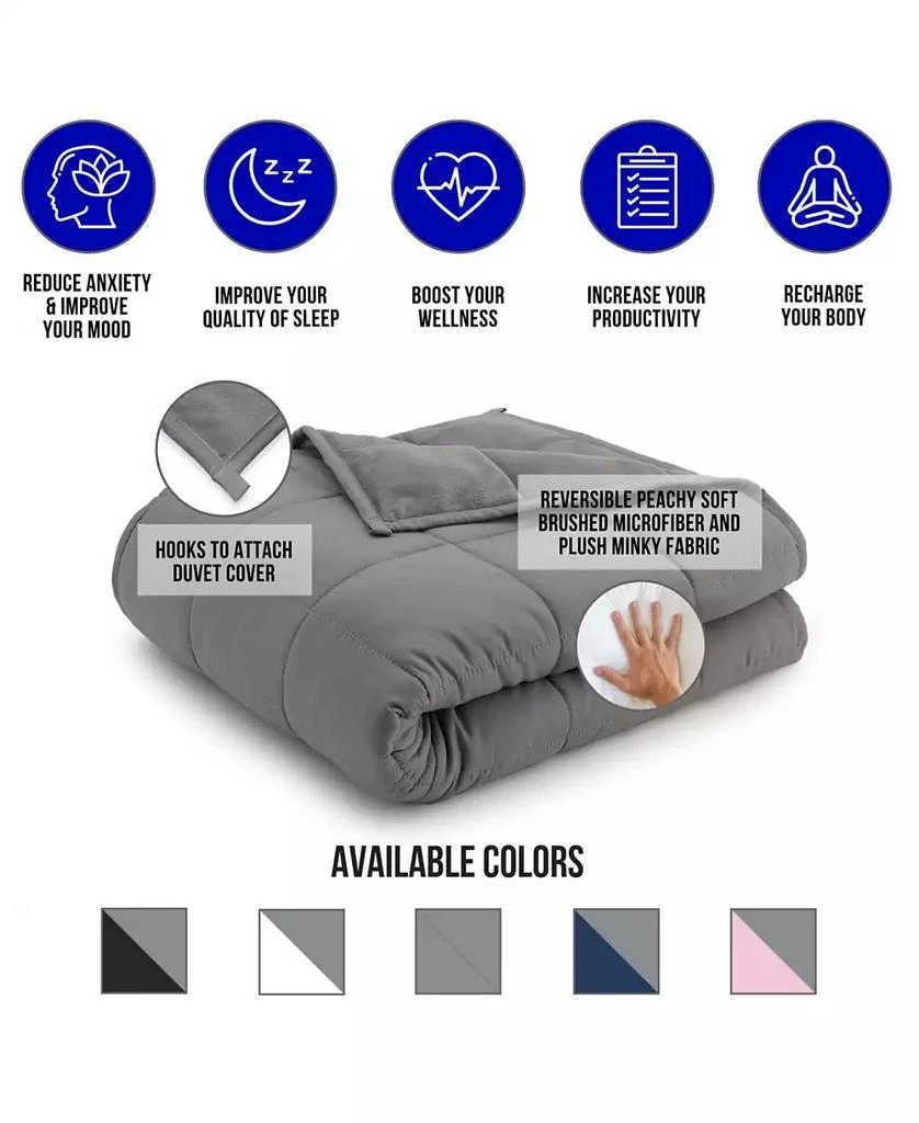 Ella Jayne Reversible Anti-Anxiety 15lb Weighted Blanket 5