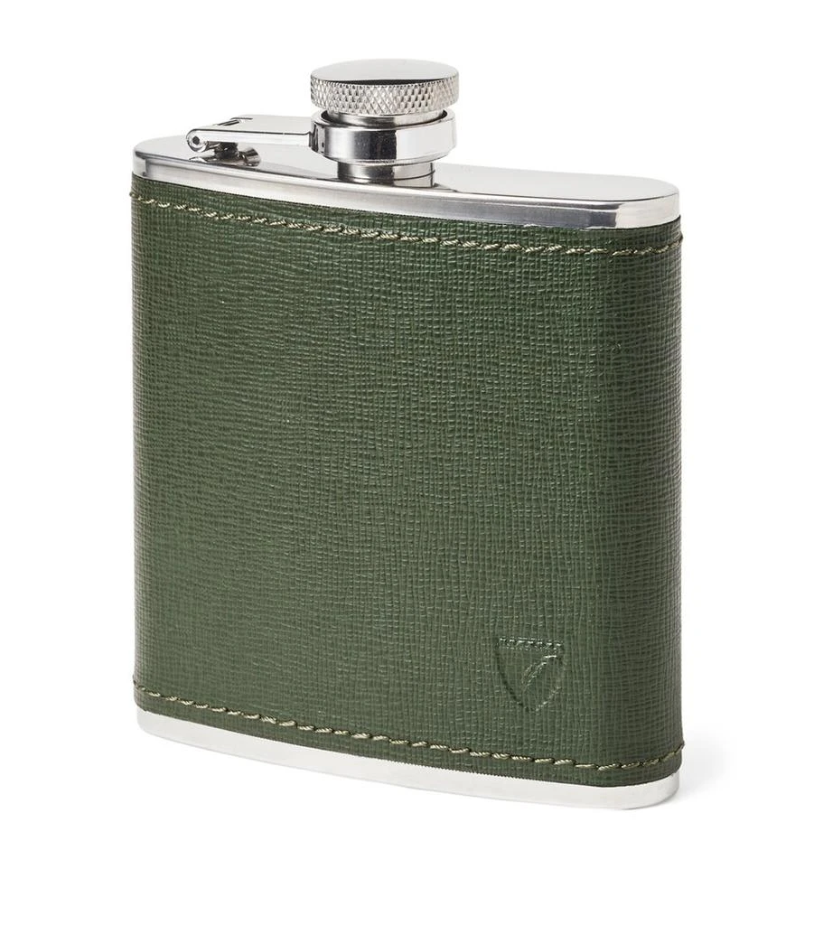 Aspinal of London Classic 5oz Leather Hip Flask 1