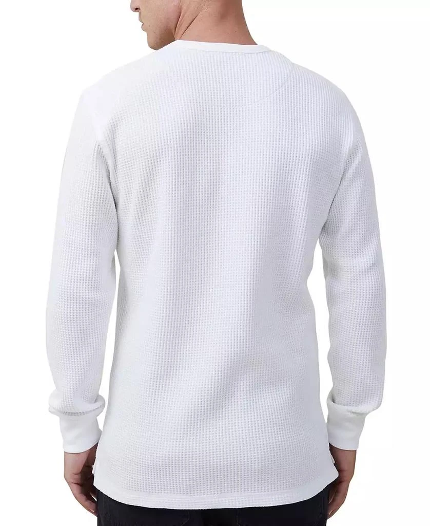 Cotton On Men's Chunky Waffle Long Sleeve T-shirt 2