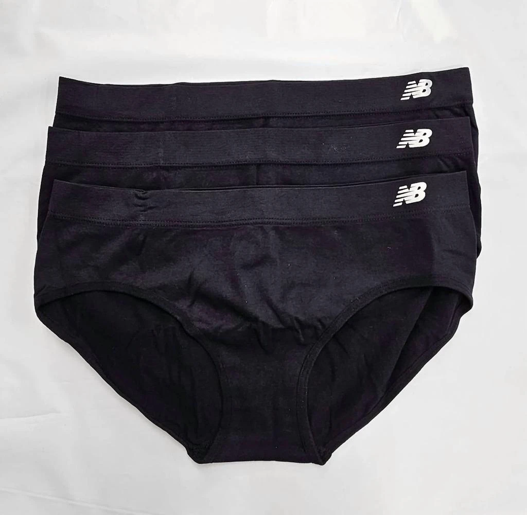 New Balance Women's 3-Pack Performance Underwear Seamless Hipster In Black 1
