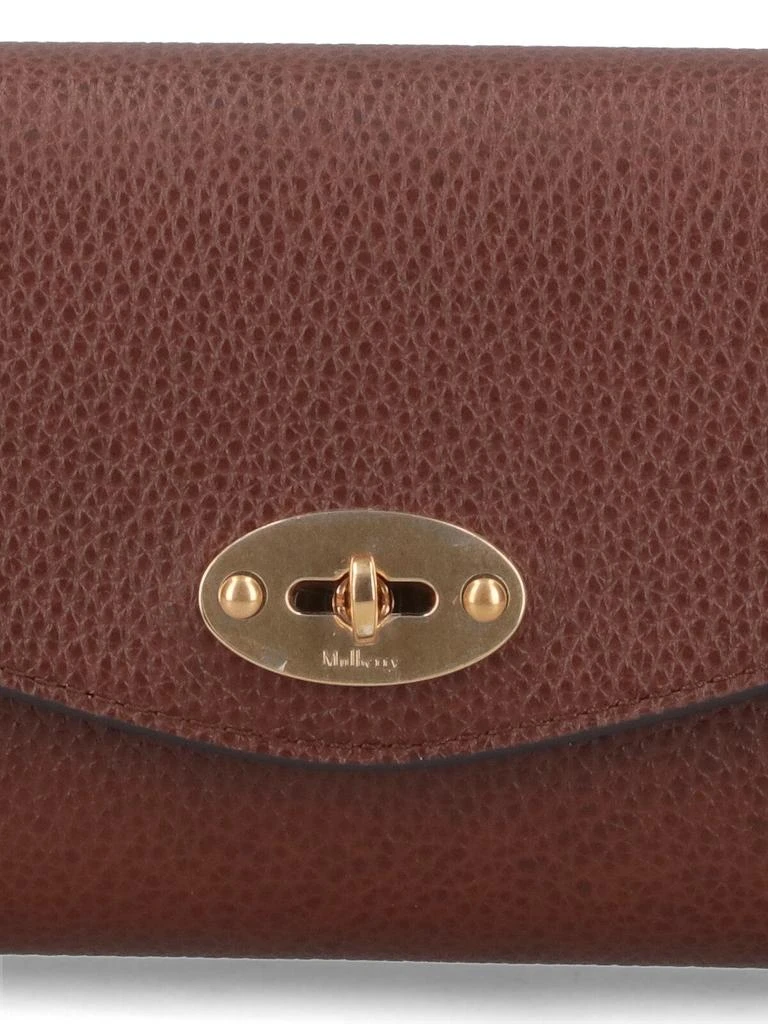 Mulberry Darley Medium Wallet In Brown Pebbled Leather 4
