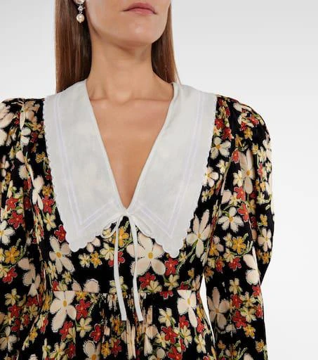 Miu Miu Floral satin sablé minidress 4