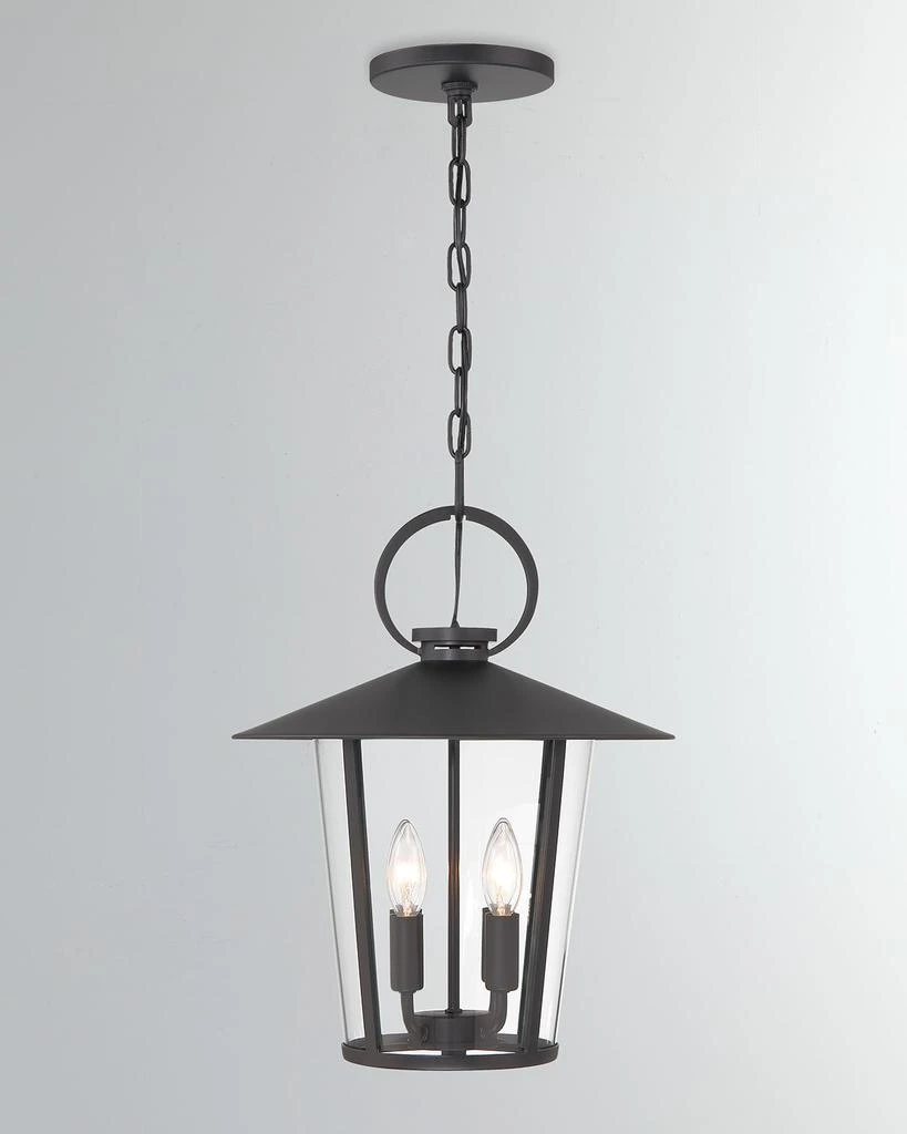 Crystorama Andover 4-Light Matte Outdoor Chandelier 1