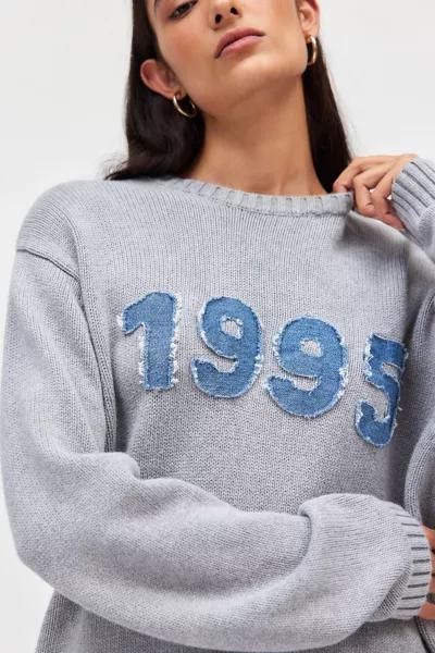 Urban Renewal ReMADE By UO 1995 Denim Patch Sweater