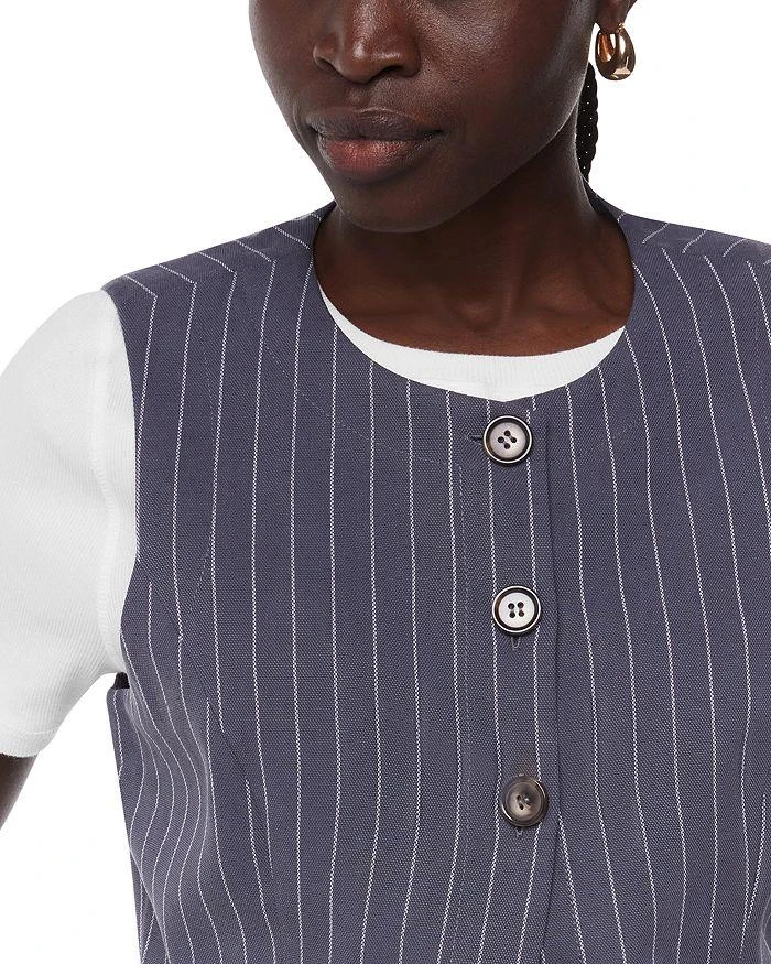 Whistles Lottie Pinstriped Vest 4