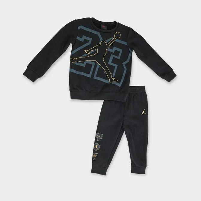 Jordan Infant Jordan See Me Shine Crewneck and Jogger Pants Set 1