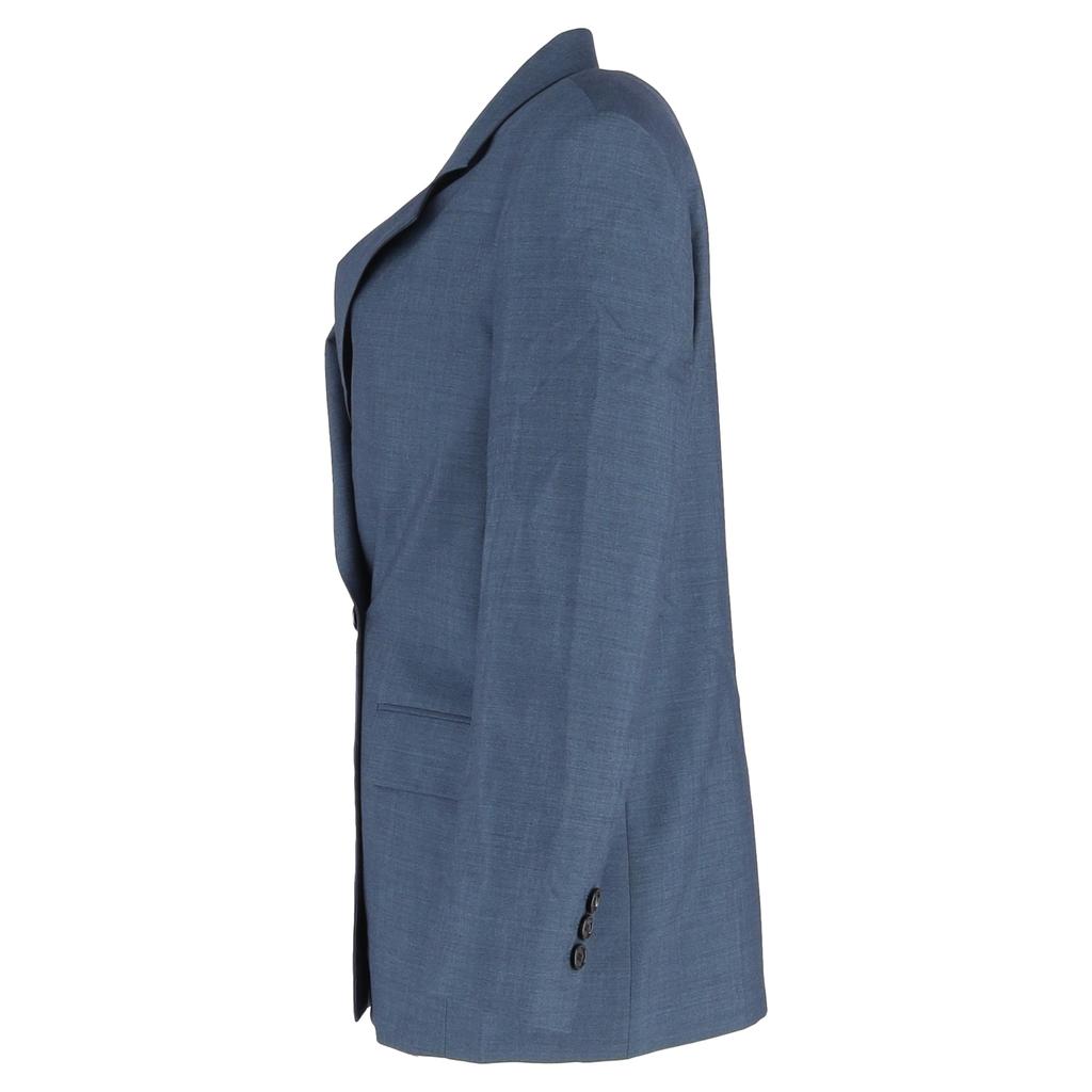 Acne Studios Jamalik Double-Breasted Blazer in Navy Blue Polyester