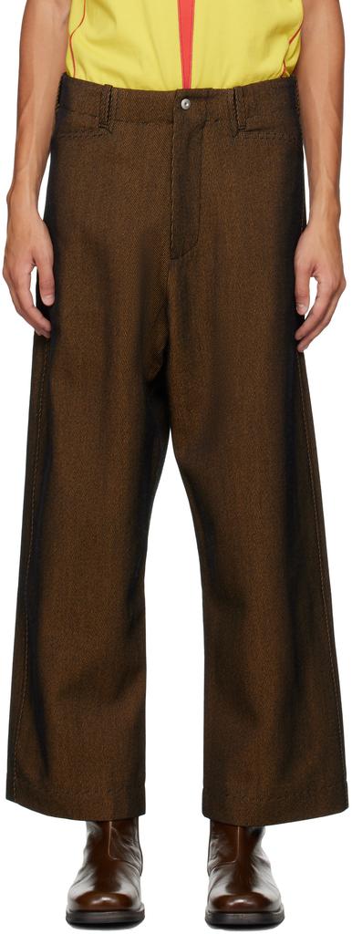 Omar Afridi Yellow Trotti Baggy Trousers