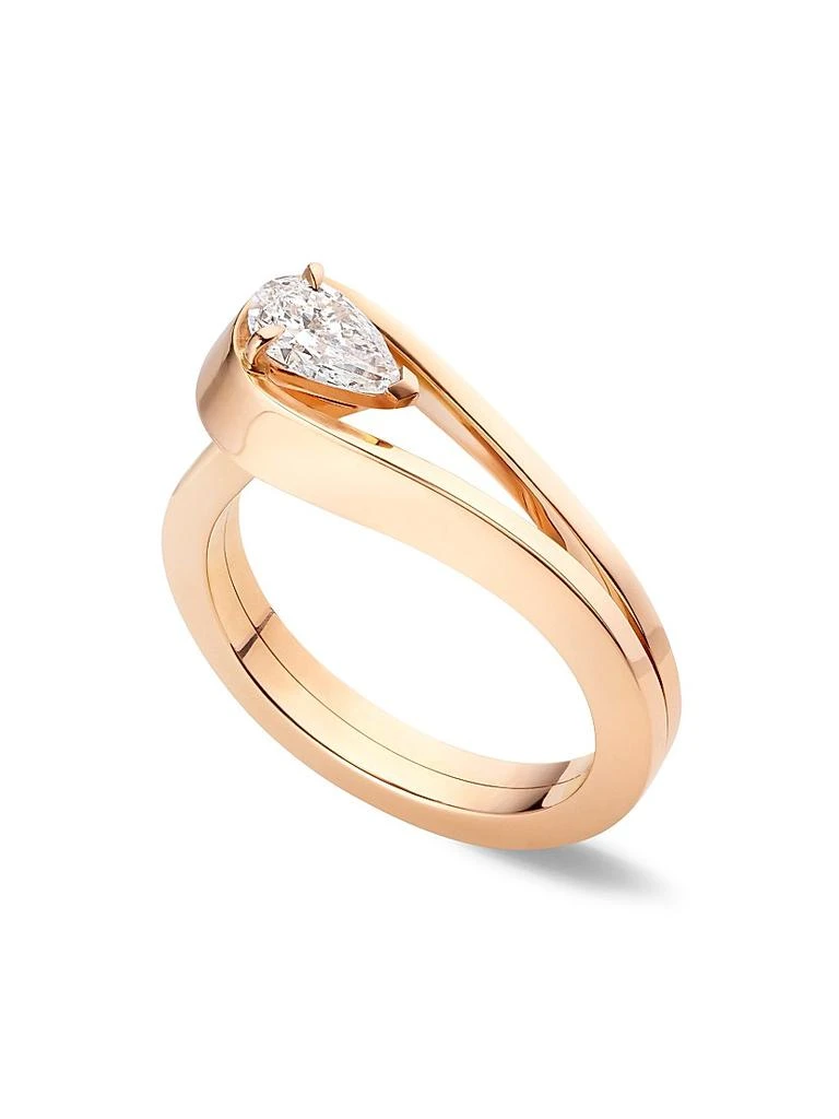 Repossi Serti Inversé 18K Rose Gold & Diamond Ring 1