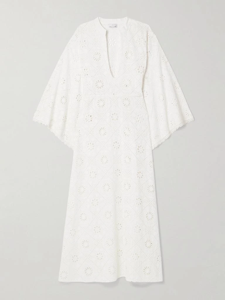 MIGUELINA Ieva 马德��拉刺绣纯棉长罩衫裙 1
